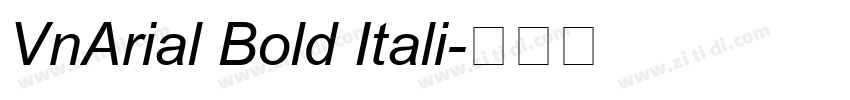 VnArial Bold Itali字体转换